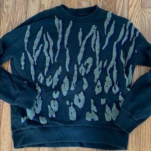 All Saints black crew neck sweater